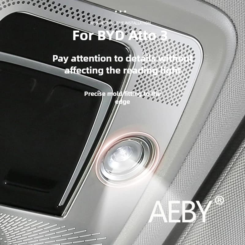 AEBY For BYD Atto 3 Smart Driving Edition 2022-2025 Roof Speaker Grille Protector, Anti-Dust Dome Light,Car Interior Accessories