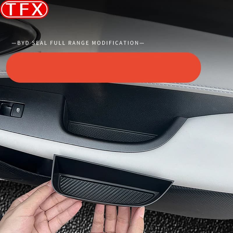 For BYD Seal 05 DMI 2024-2025 Car Styling Door Handle Storage Box Interior Protection TPE Storage Box Modification Accessories