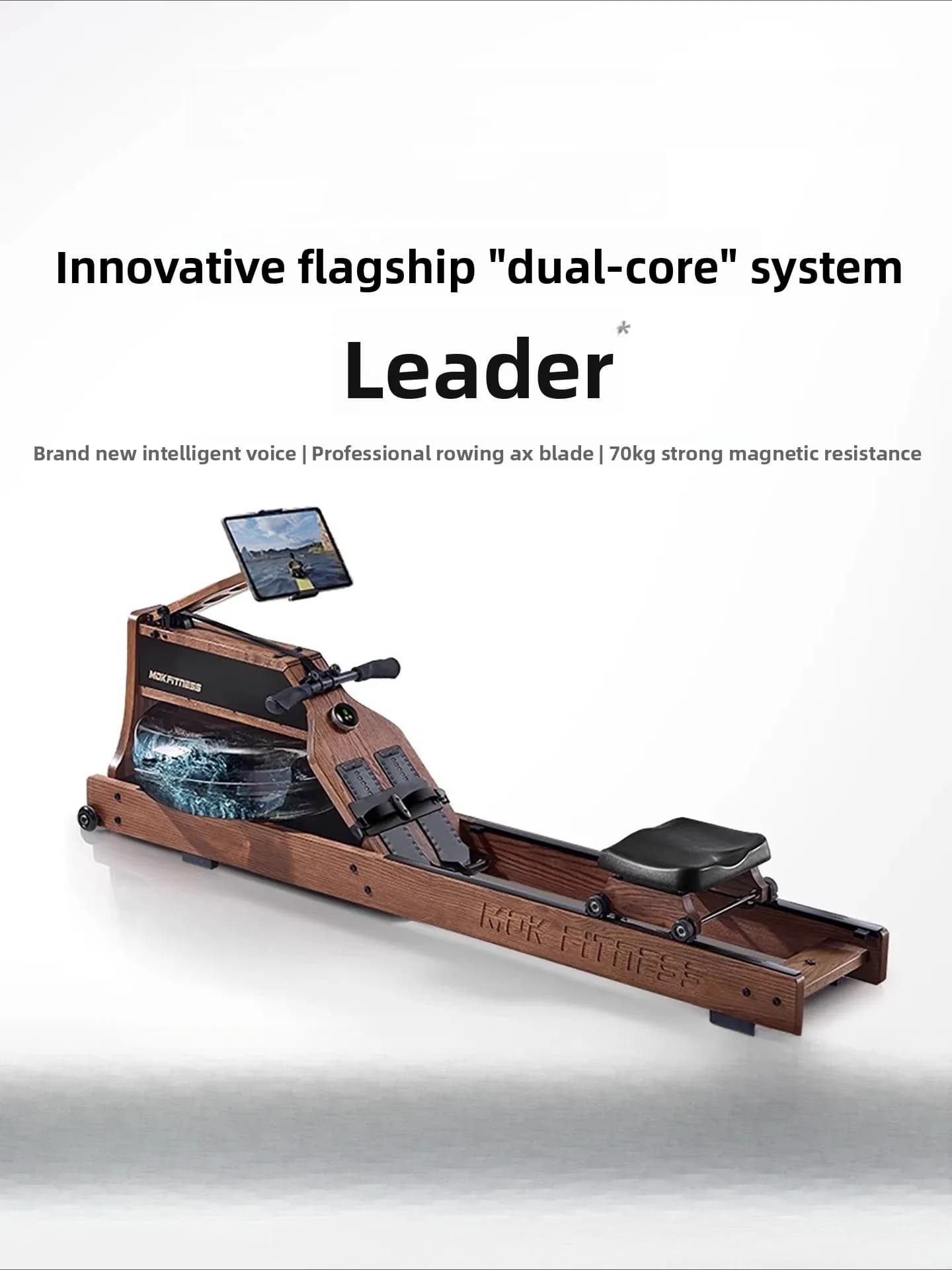 Rowing Machine M30, Water Magnetic Double Resistance Household Intelligent Folding Water Resistance