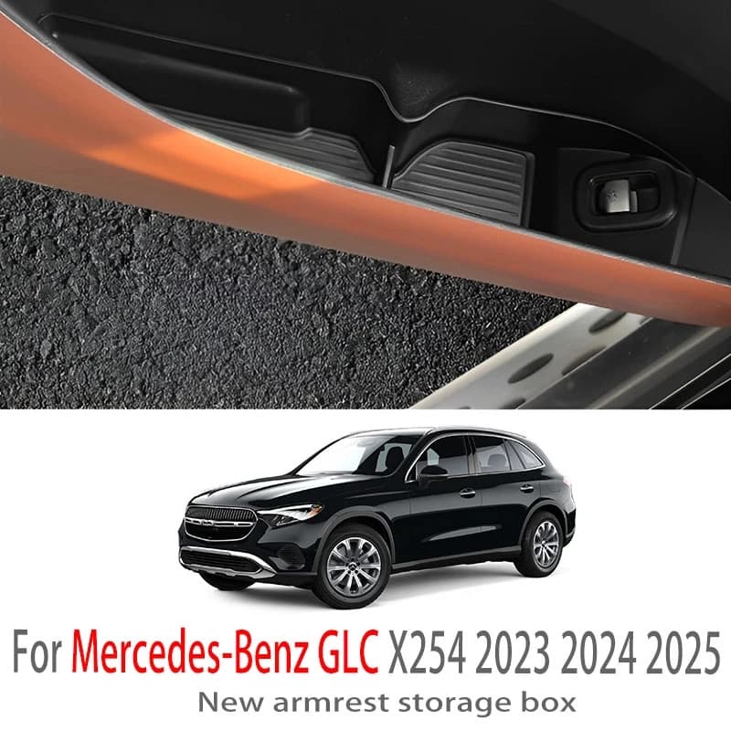 Car Accessories For Mercedes Benz GLC X254 2023 2024 2025 Center Console Armrest Storage Box Multifunctional Storage Auto Parts