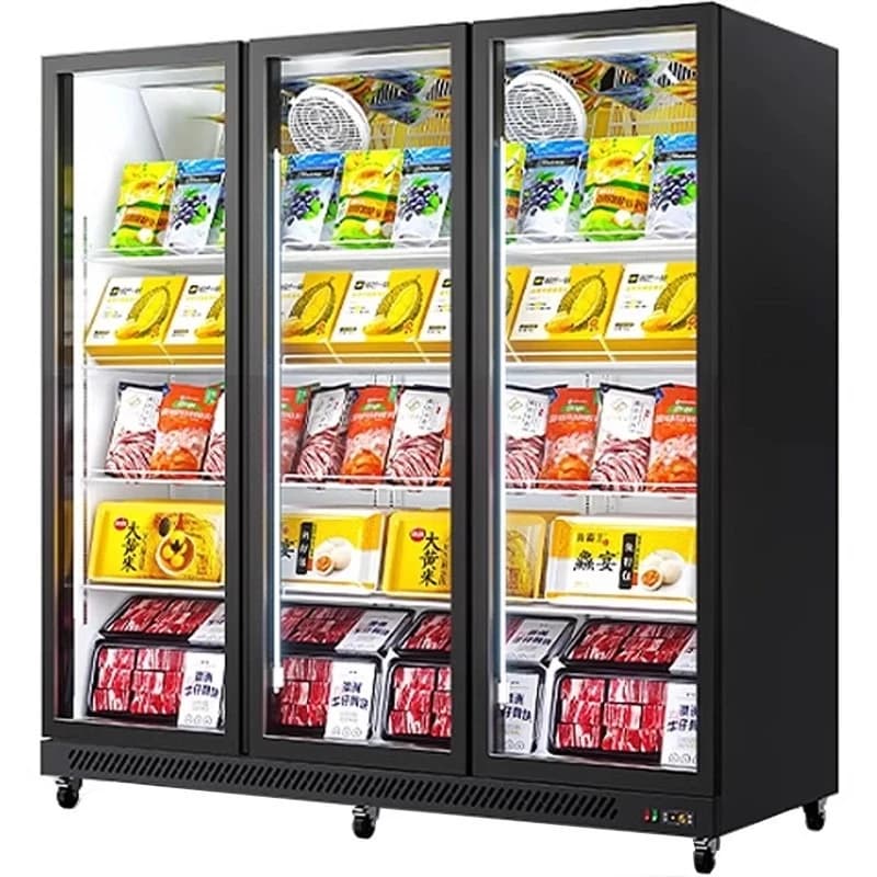 Freezer Commercial Freezer Refrigerated Display Cabinet Integrated Large Capacity Vertical Fresh Keeper Cake Ice Cream Freezer