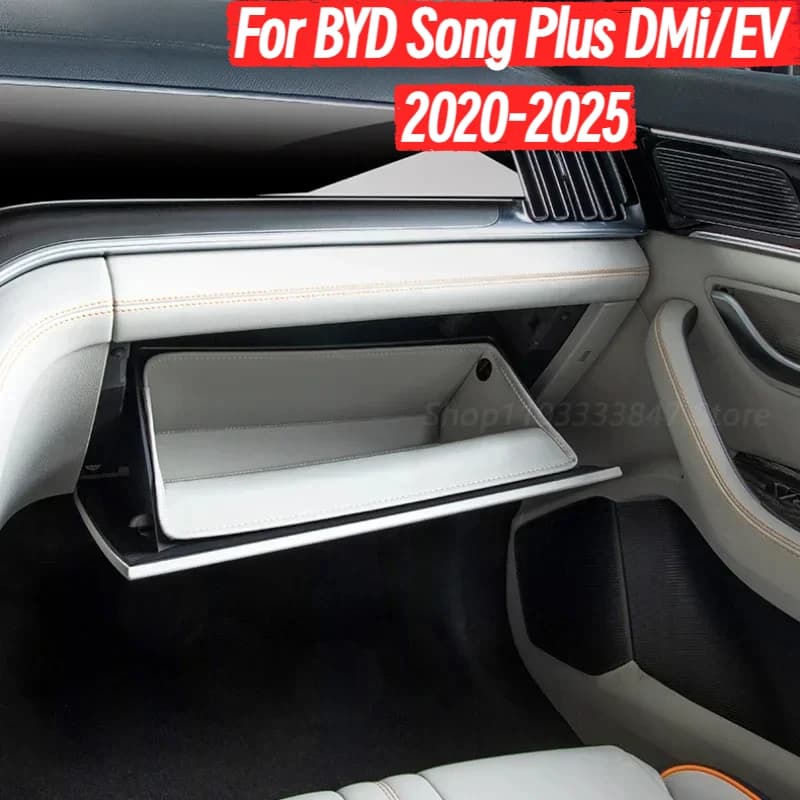 For BYD Song Plus DMi/EV 2020-2025 Car Co-Pilot Storage Bag Pocket Central Control Glove Box Pad Car Supplies