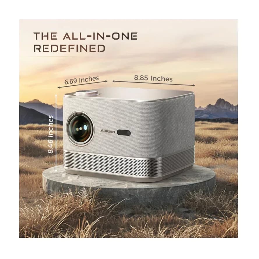 Customized Boom 3 Gold All-ln-One 3D DoIby Portable Projector  Short Throw 4K HD Mini Wireless Bluetooth Projector