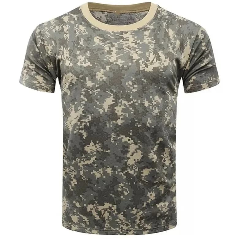 Men's Camo 3d Printed Shirt Outdoor Sports Casual Comfortable Clothing Daily Fitness Workout Summer Sports T-Shirt