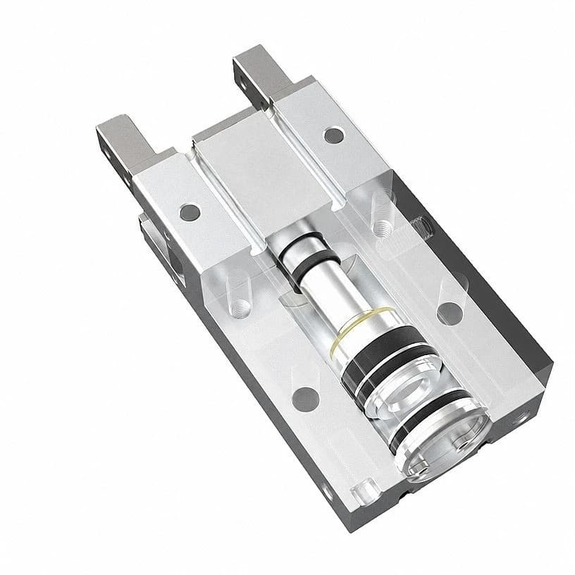 MHZ‑Series Parallel Air Gripper Cylinder Linear Guide Finger Pneumatic Cylinder