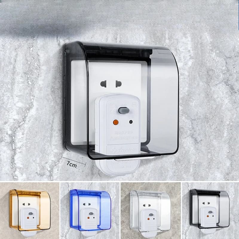 Socket waterproof cover Household transparent waterproof box Protective cover Switch cover Splash-proof box
