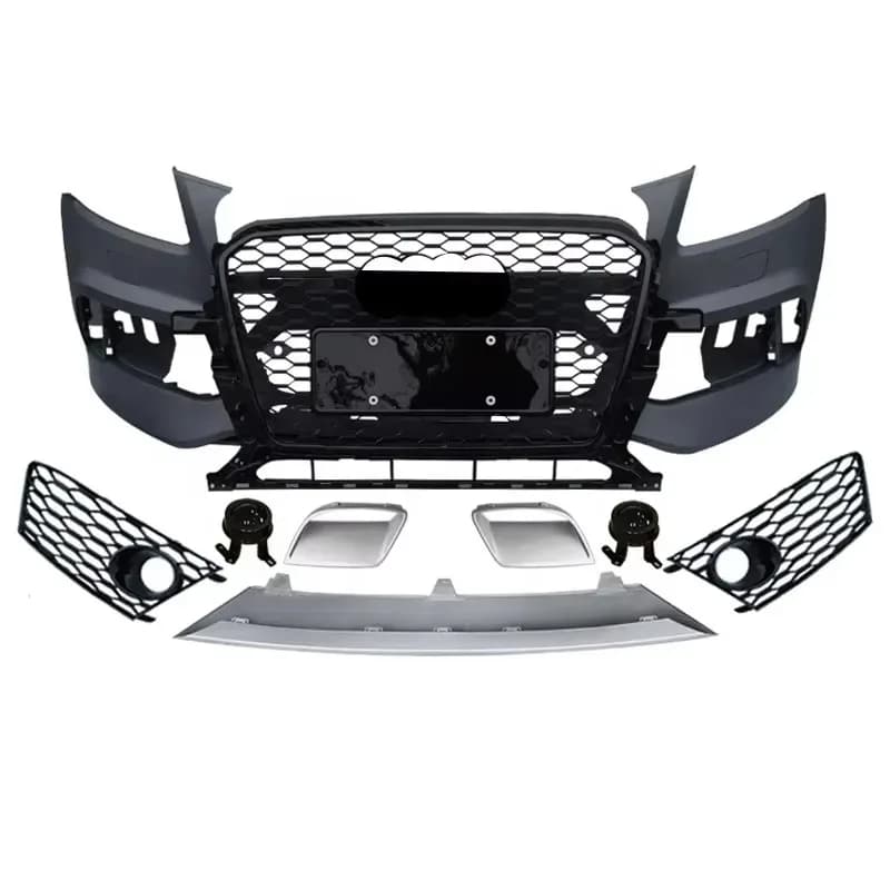 Factory Car Q5 SQ5 RSQ5 Body Kit RSQ5 Style Front Bumper With Grill For Q5 SQ5 2013 2014 2015 2016 2017 Car Bumper
