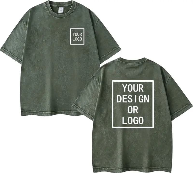 Custom Cotton T-shirt Personalized Your Design Here Custom Text Retro Style T Shirts Women Men Add Your Own Design DIY Shirts