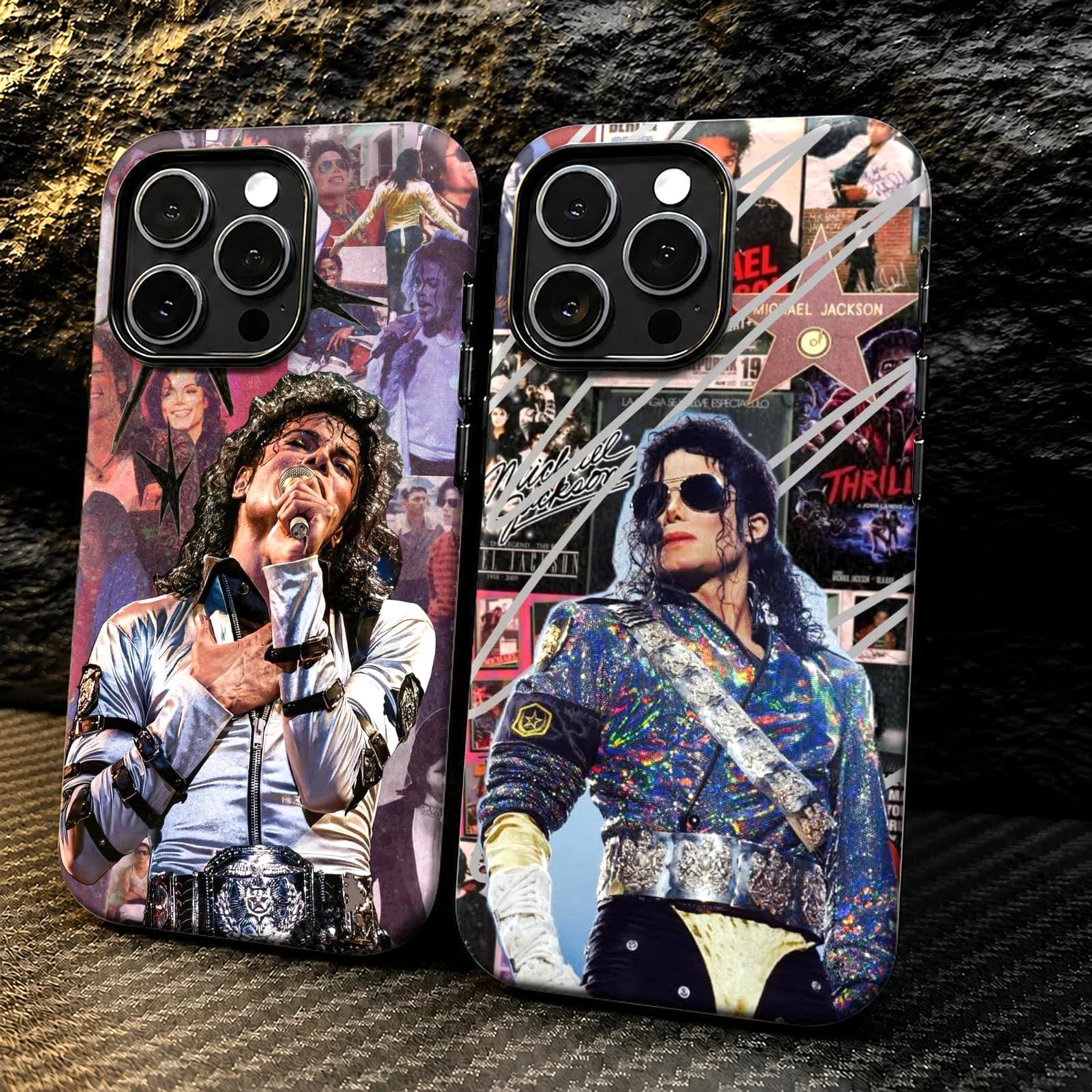 Singer Music Album M-Michael J-Jackson Phone Case For iPhone 17 16 15 14 13 12 11 Pro Max Dual-Layer Shockproof Protective Cover