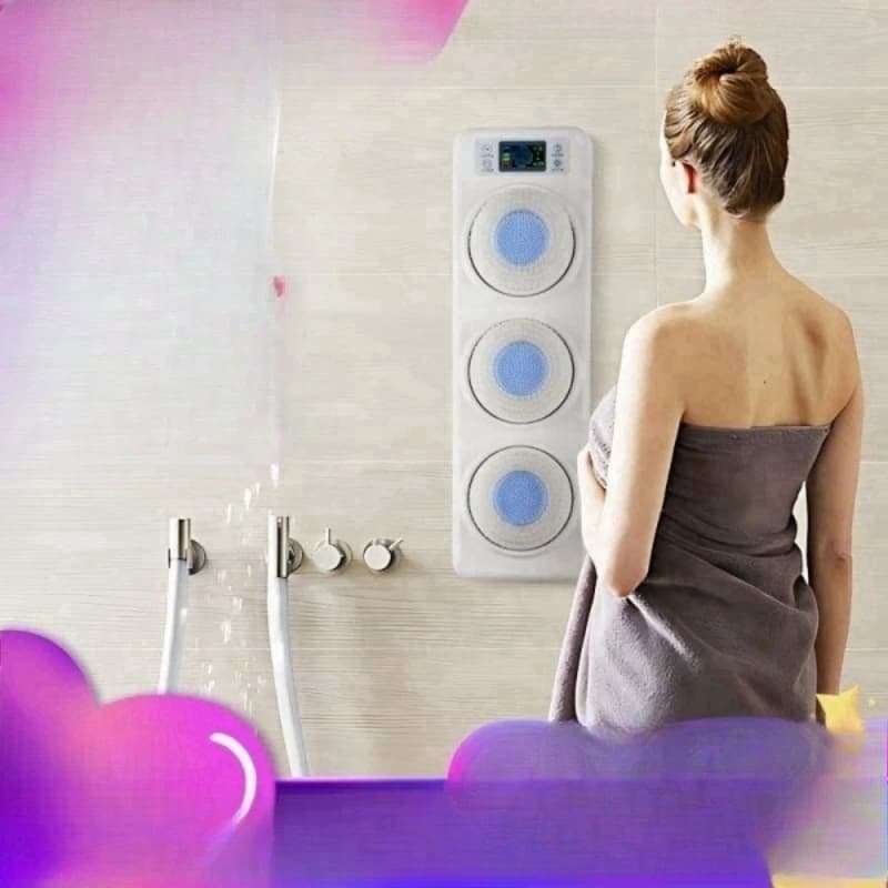Bath rubbing artifact Electric bath brush Wall-mounted automatic back rubbing machine Mud bath massage
