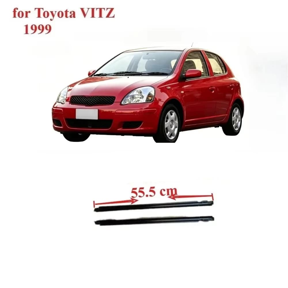 2 Pcs rear door Window Glass Rubber Weatherstrip for Toyota 1999-2004 Moulding Door Belt Line for Yaris 6818052010 for Vios