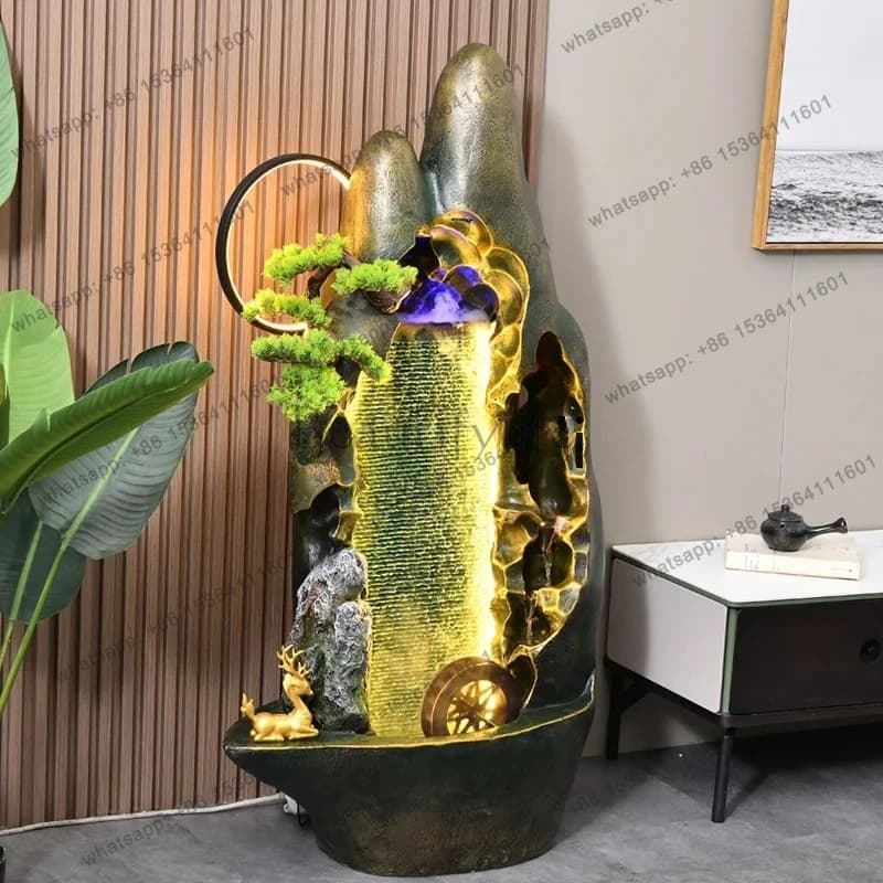 Office ornament floor decoration living room desktop rockery flowing water fountain circulation landscape