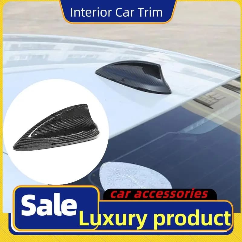 Real Carbon Fiber For BMW M2 M3 M4 123456 7 Series X1 X2 F22 F30 F34 F80 F87 F32 F36 F82 G11 G20 G28 G30 Shark Fin Antenna Cover