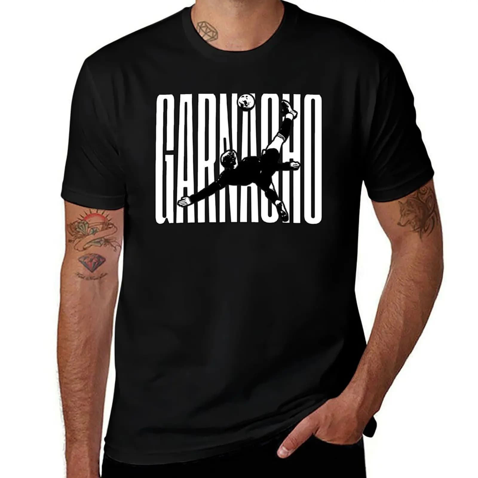 garnacho art T-Shirt Creative Graphic Tee Shirt T-Shirt