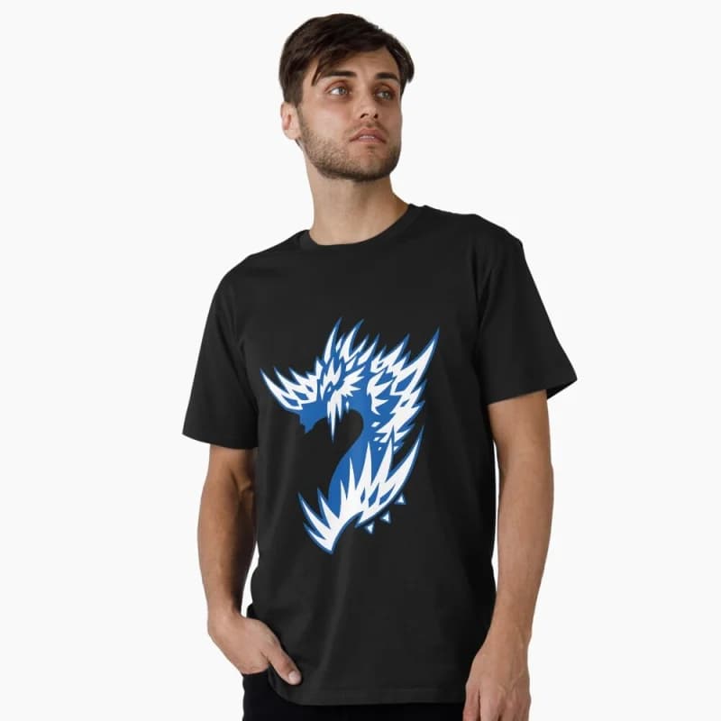 Velkhana bust 0412 Monster hunter world MHW Gift T-Shirt for gamer 100% cotton tee Short Sleeve Graphic clothes All size tops