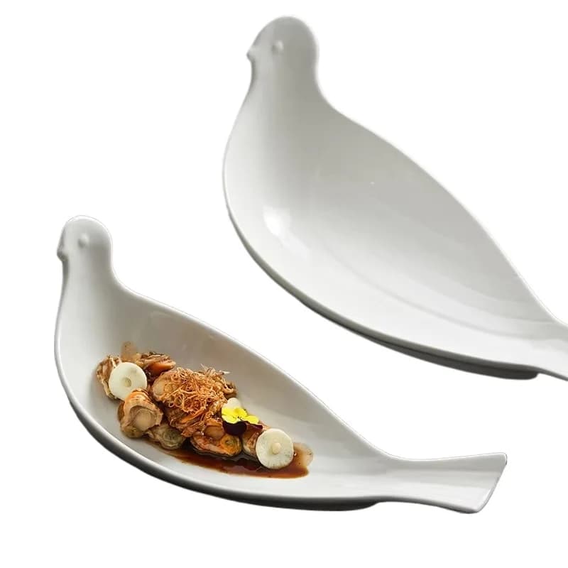 12/14 Inch Restaurant Dining Cutlery Salad Ceramic Food Plate
