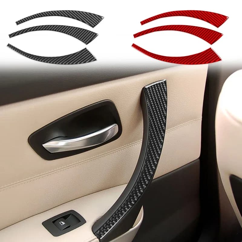 left-hand drive car interior door armrest side decorative sticker For 3 Series E90 07-12