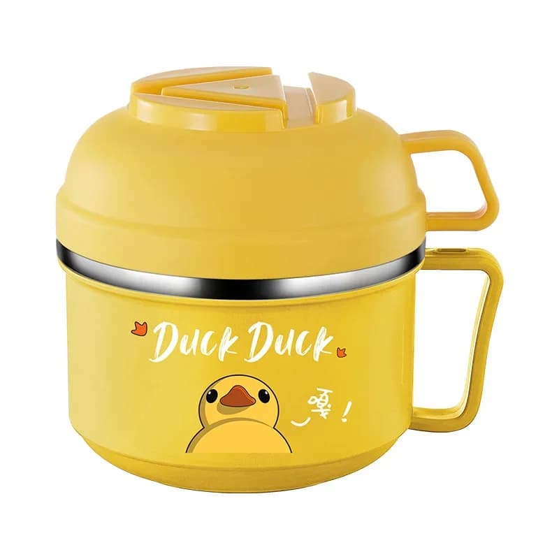 316 stainless steel fast food cup student canteen eating bowl Japanese lunch box bento box dormitory instant noodle bowl
