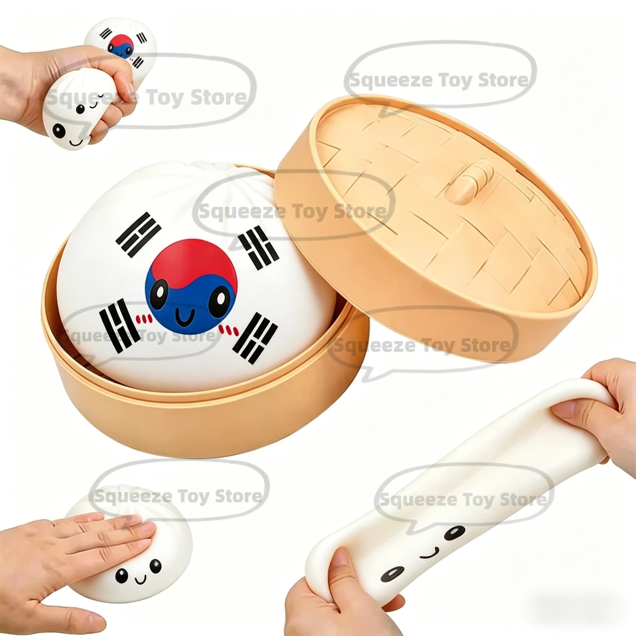 2026 Creativity Dumpling Squishy Fidget Toys Dumpling Gifts Mysteries  Bun Toy Stress Releasing Gifts Office Desk Ornament New