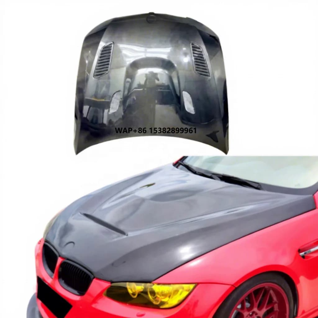 Customized Car Engine Front 3K Twill Forged Carbon Fiber Hood Bonnet for BMW 3 Series E90 E92 E93 335i 328i Engine Hood Retrofit