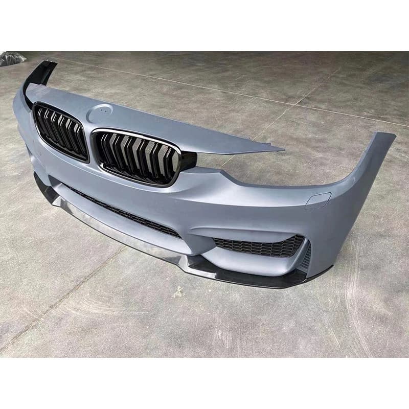 Factory Direct Sales: M3 Front Bumper Upgrade Kit for 3 Series F30/F35 with CS Front Lip and Carbon Fiber Front Split Blade