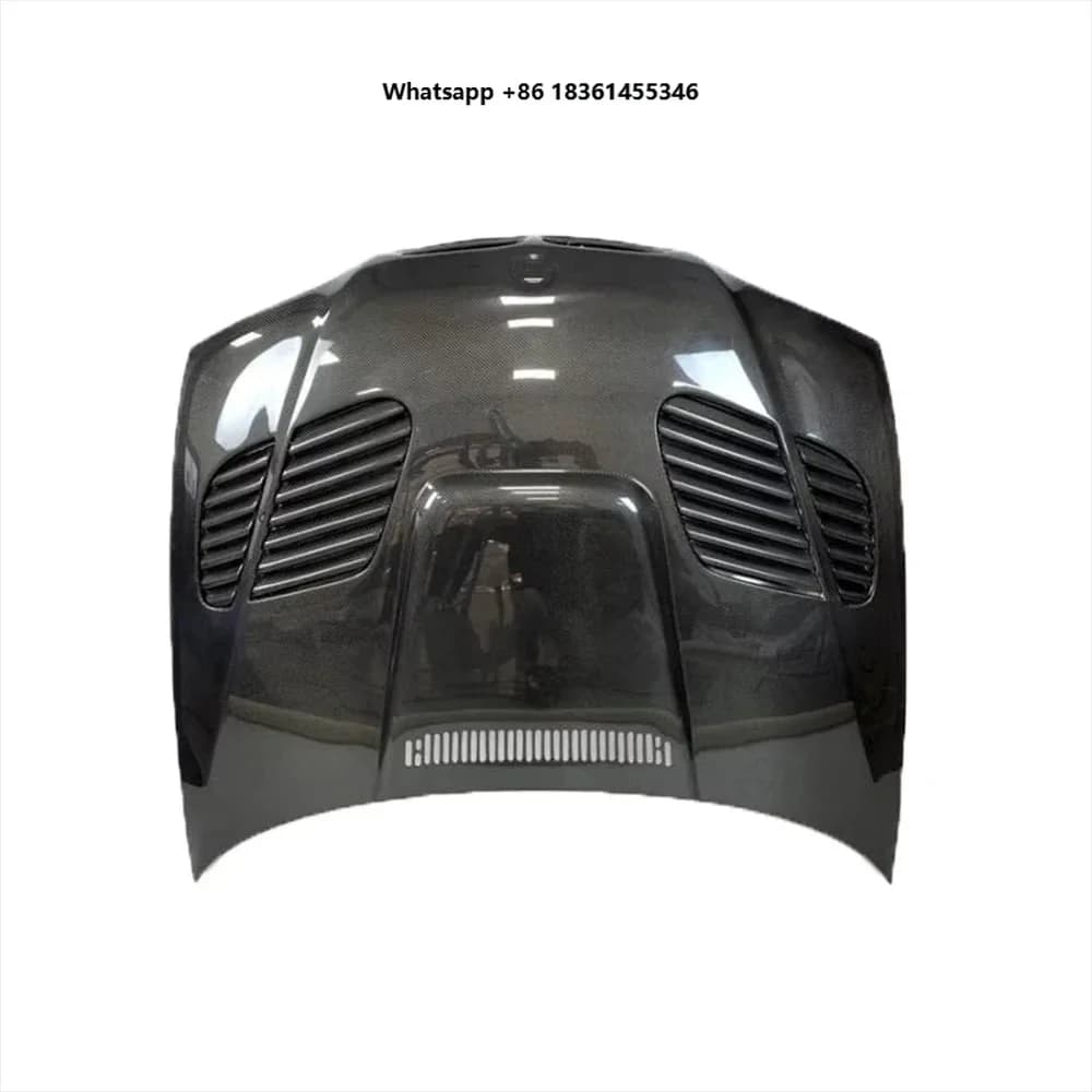 For 3 Series E46 1996-2004 M3 Style Car Carbon Fiber Front Bumper Engine Hood Bonnet Body Kits