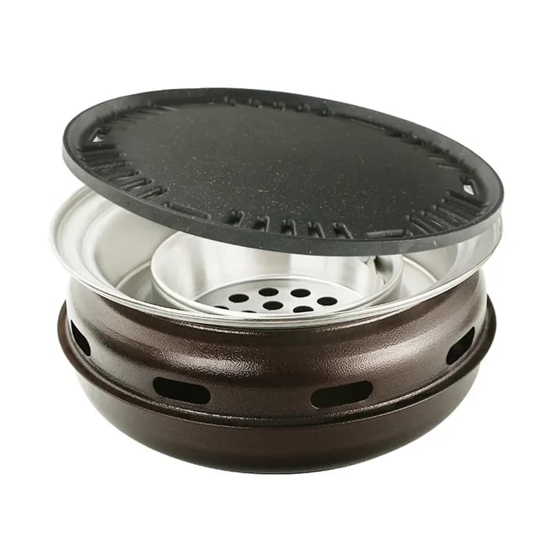 Roast meat stove round stainless steel