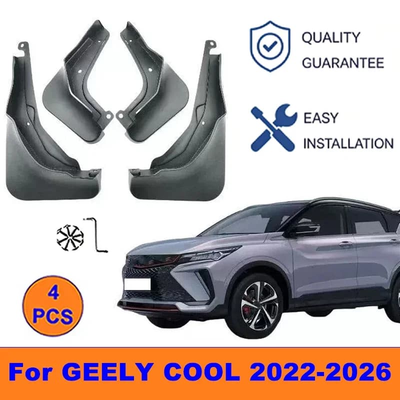 4Pcs Mud Flaps For GEELY COOL 2022-2026 - Splash Guards Front&Rear Wheel Fender Mudguards Car Exterior Protection Accessories
