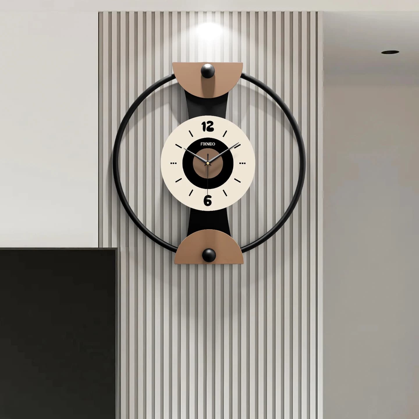 New living room high-end wall clock modern simple home wall hanging creative light luxury silent hanging watch
