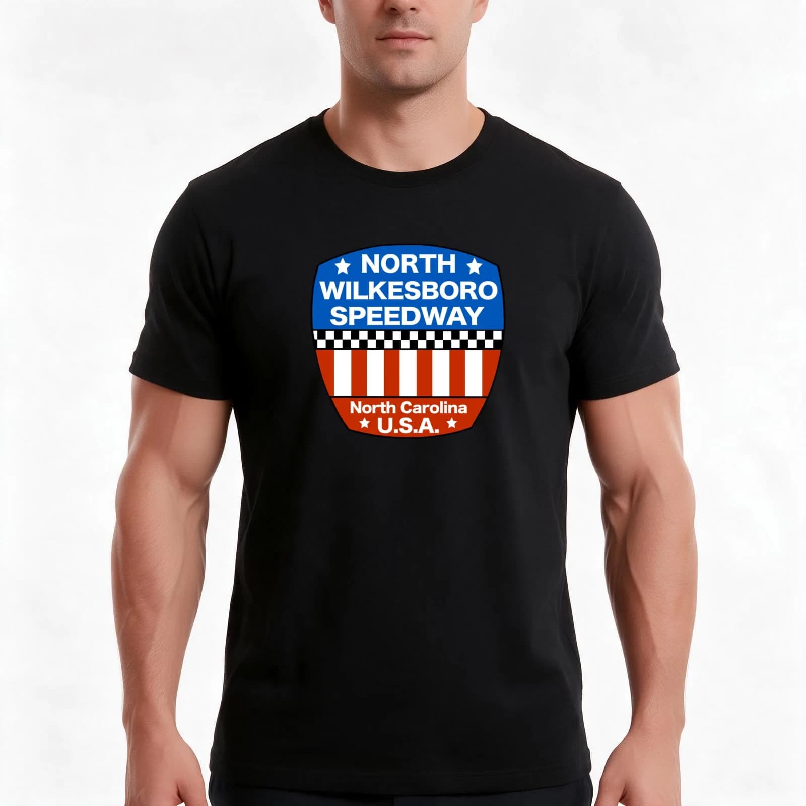 North Wilkesboro Speedway T-Shirt, Summer Casual Cotton Tee, Oversized Streetwear Tops, Vintage Graphic Print, Unisex Men Women
