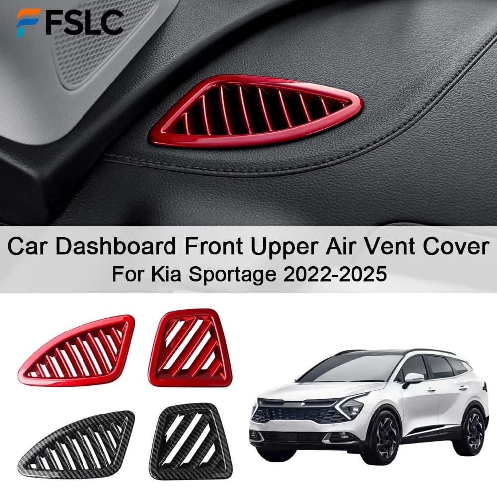 Car Decoration Car Dashboard Front Upper Air Vent Cover For Kia Sportage 2022-2025 Cars Accessories Styling Upgrade