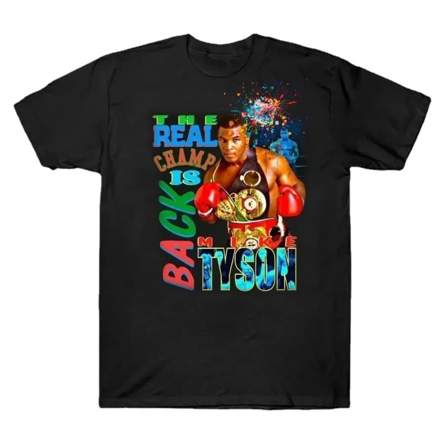 Iron Mike Tyson Rap Men's T-Shirt Hip Hop Cotton O-Neck Short Sleeve T Shirt New Size S-3XL