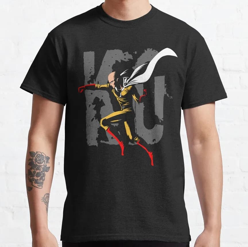 the strongest man alive Gift T-shirt for Anime lover 0529 One Punch Man Manga Print Graphic Clothes All Size Tops S-6XL