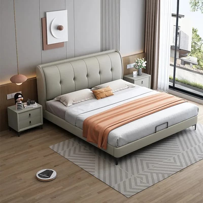 Girls Comforter Bed Frames Organizer Platform Bedframe King Size Double Bed Bedroom Twin Storage Lit 2 Personnes Furniture Home