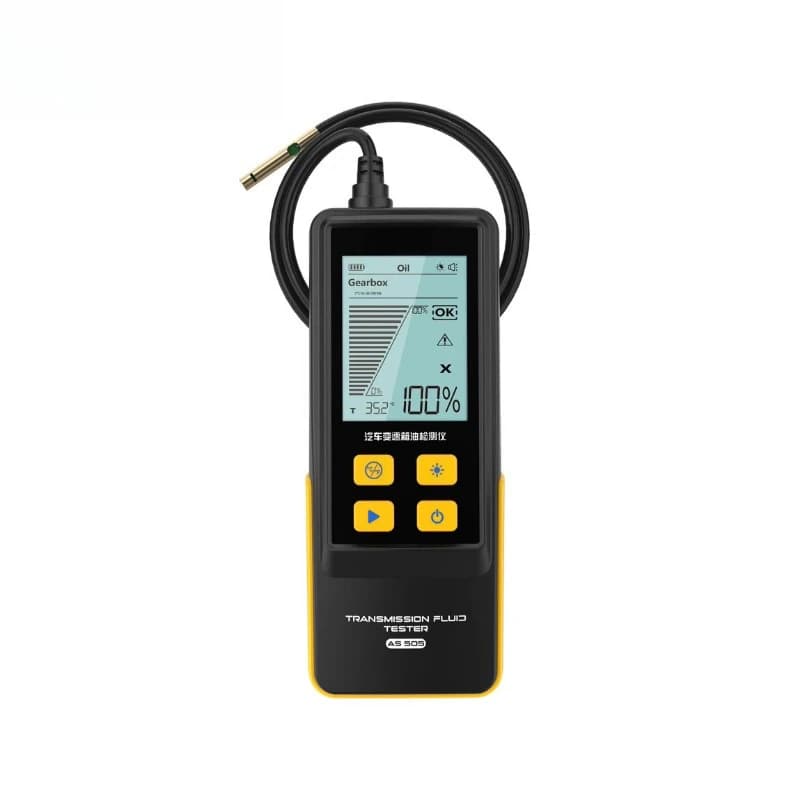 Automotive ATF fluid tester temperature transmittance measurement device