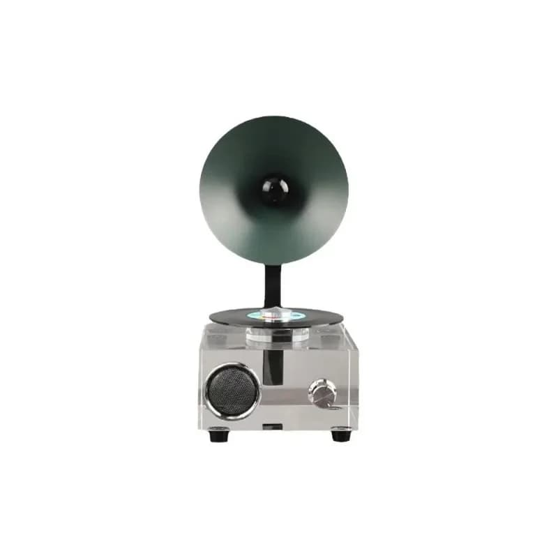 Nordic creative crystal player, phonograph, art decoration ornament, living room porch study hotel home accessories