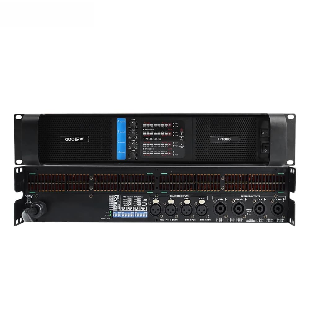 FP10000 4*2000Watt Professional Power Amplifiers with Class D 10000W Amplifier Use for DJ  Professional Power Amplifier