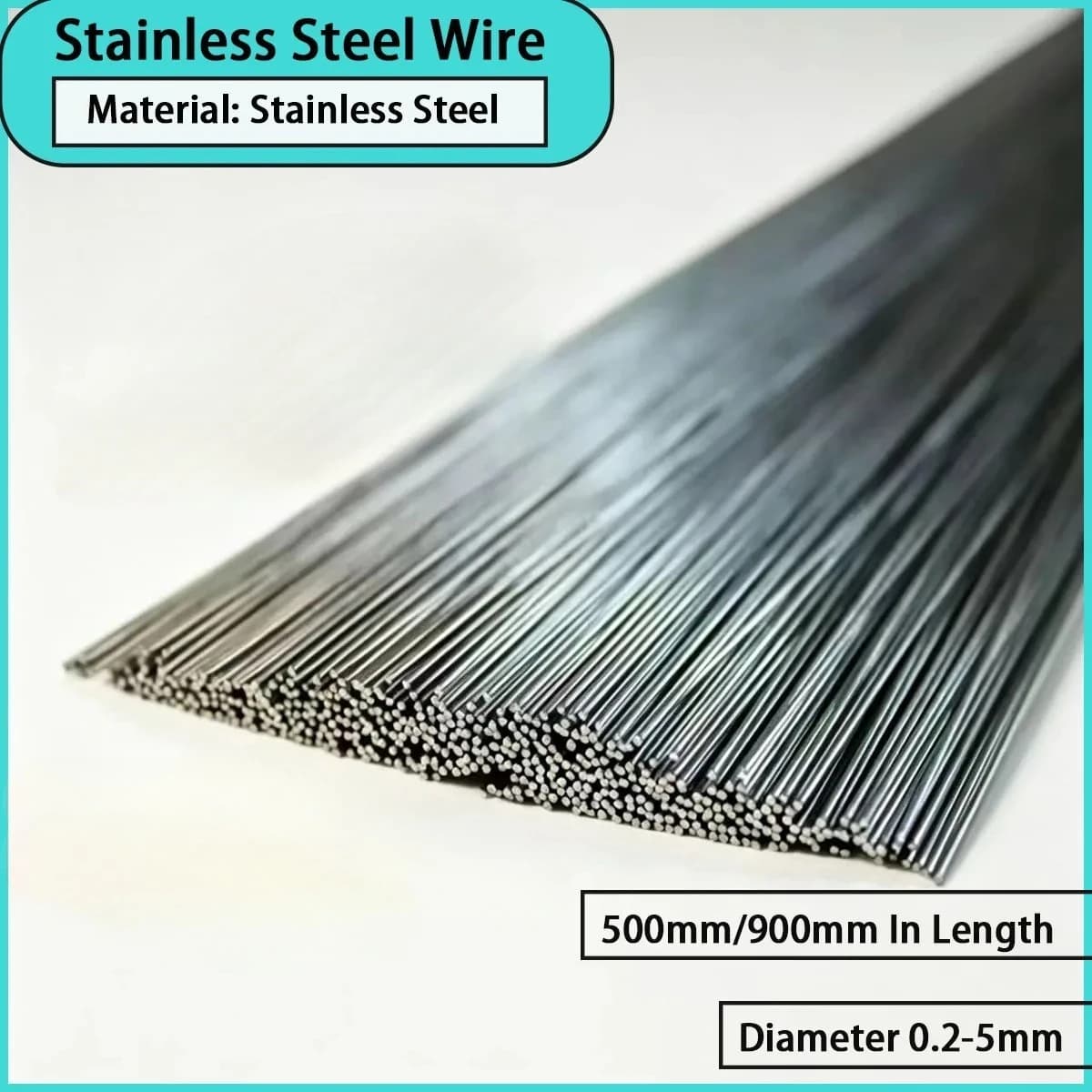 Stainless steel wire with a diameter of 0.2-5mm is used for hardware products, woven filters, springs, etc