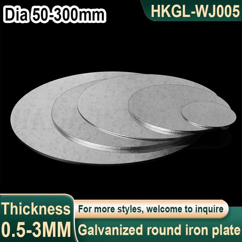 Thick 0.5-3mm Carbon Steel Galvanized Circular Plate Galvanized Round Iron Sheet Galvanized Iron Disc Round Iron Plate
