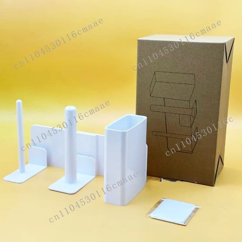 New product 3-in-1 side mounting bracket, cup holder, straw, lid sub-packaging, desktop bar, paper holder, splitter