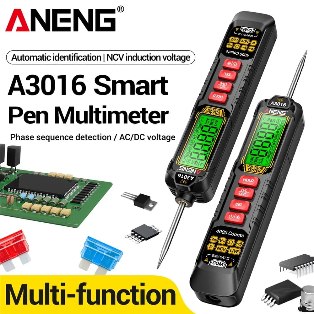 ANENG Pen Type Multimeter Smart Digital NCV Voltage Detection Voltmeter Ammeter A3016 Line Breakpoint Lookup Electrician Tools