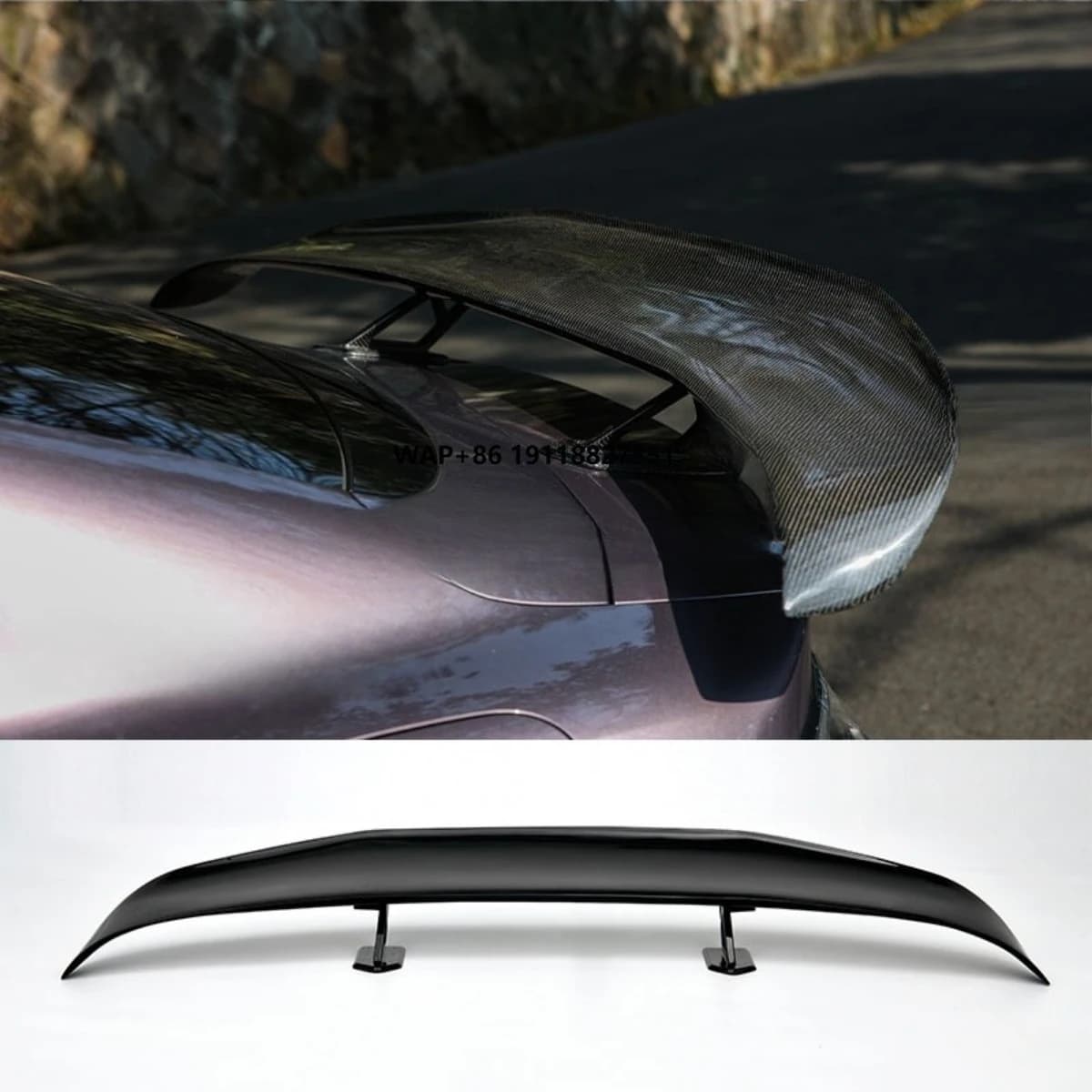 Carbon Look Car Rear Trunk Spoiler Wing Modification Part For  Rear Trunk Spoiler Wing Ultra Style Car Accessories