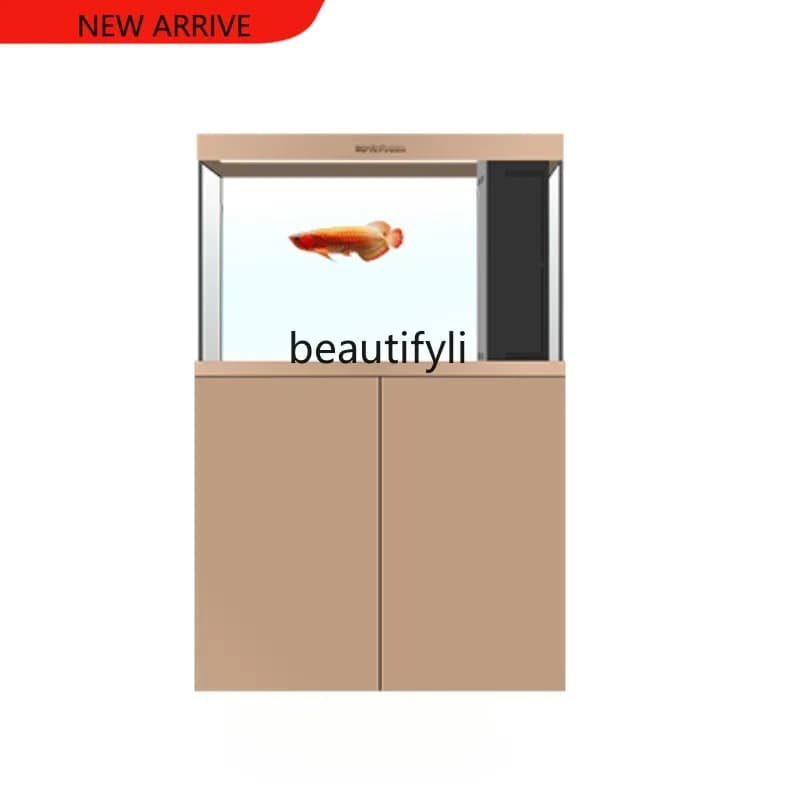 X Household Living Room Super White Glass Fish Tank Medium and Large Aquarium Office Bottom Filter Square Inch Dragon Fish Tank
