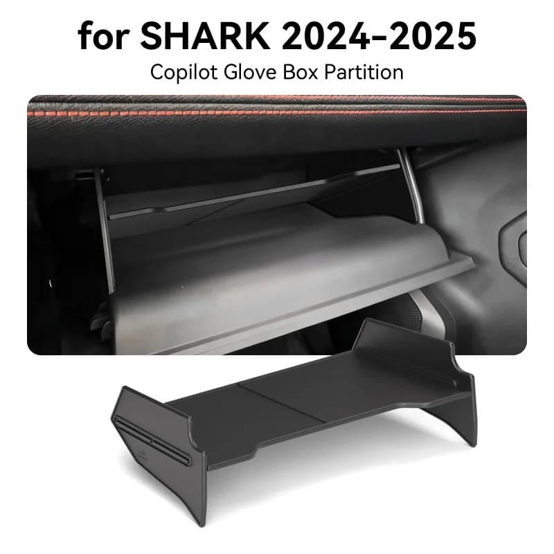 For 24-25 models of Shark pickup trucks, SHARK passenger glove box, storage box, partition board, car specific products