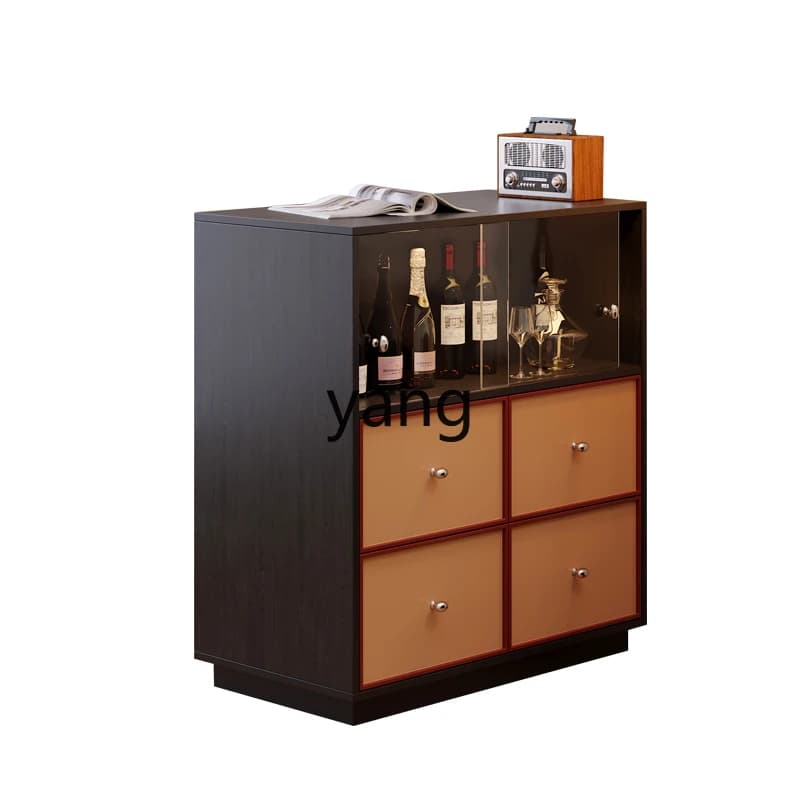 LH  telescopic bar table household mobile dining table integrated living room partition coffee cabinet