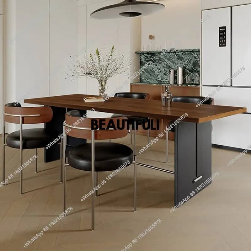 Unique Organizer Dining Table Wooden Waterproof Modern Kitchen Dining Table Restaurant Nordic Esszimmer Tisch Furniture Home