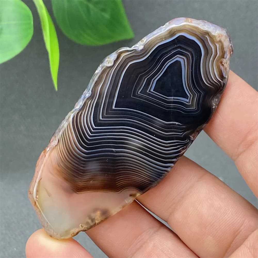 Natural Silk Agate Irregular Slices  Hand-polished Slices  Home Decoration Ornaments
