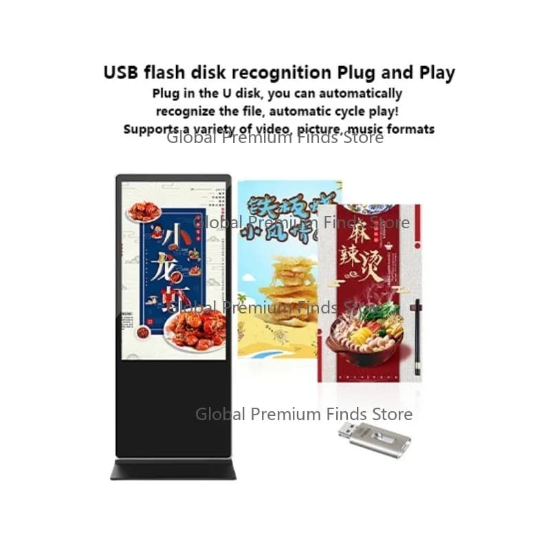 OEM/ODM Supported 50" LCD Digital Signage | WiFi Android Advertising & Menu Board