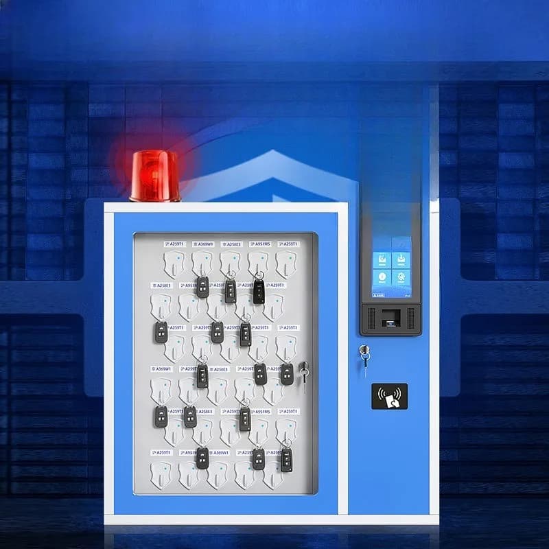 Smart key cabinet fingerprint facial recognition key management system wall-mounted networking smart key cabinet