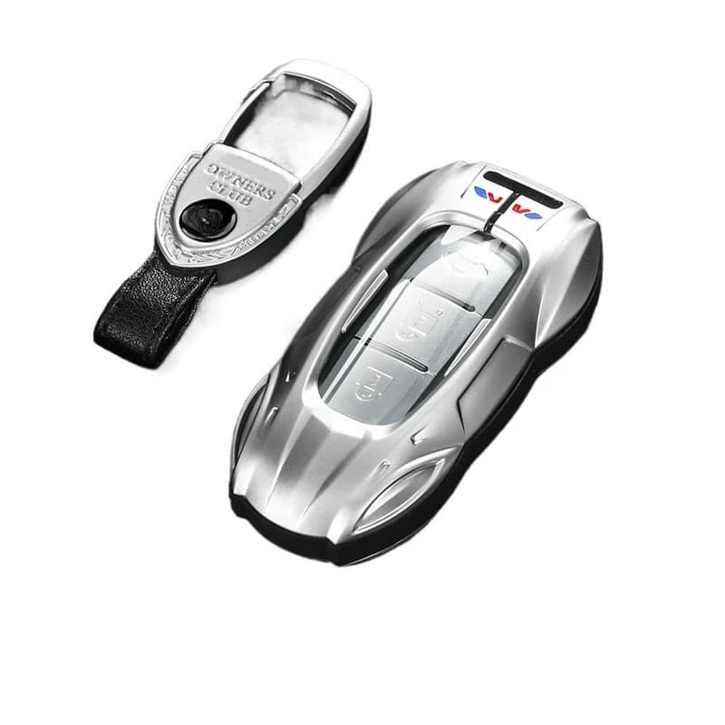 Zinc Alloy Key Cover Case for Nissan Teana/Qashqai/X-Trail/Sylphy/Patrol/Tiida (2021) - Protective Key Fob Shell Keychain